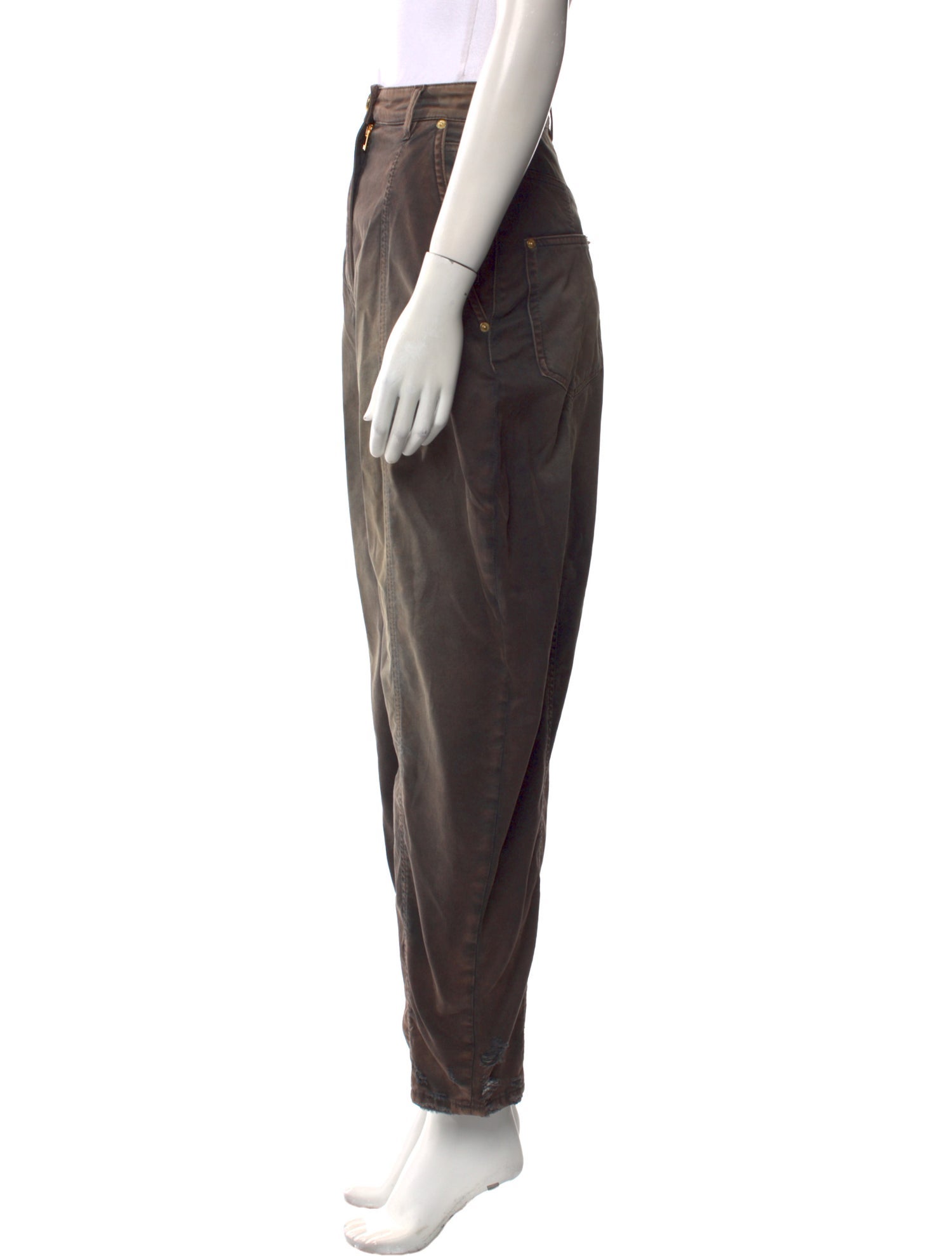 Balmain High-Rise Straight Leg Jeans w/ Tags