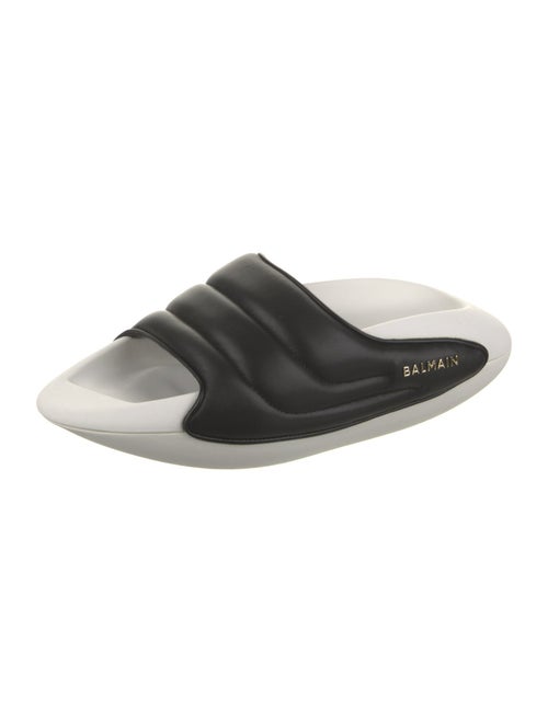 Balmain Leather Slides