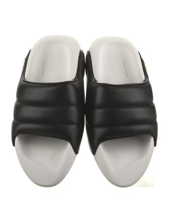 Balmain Leather Slides