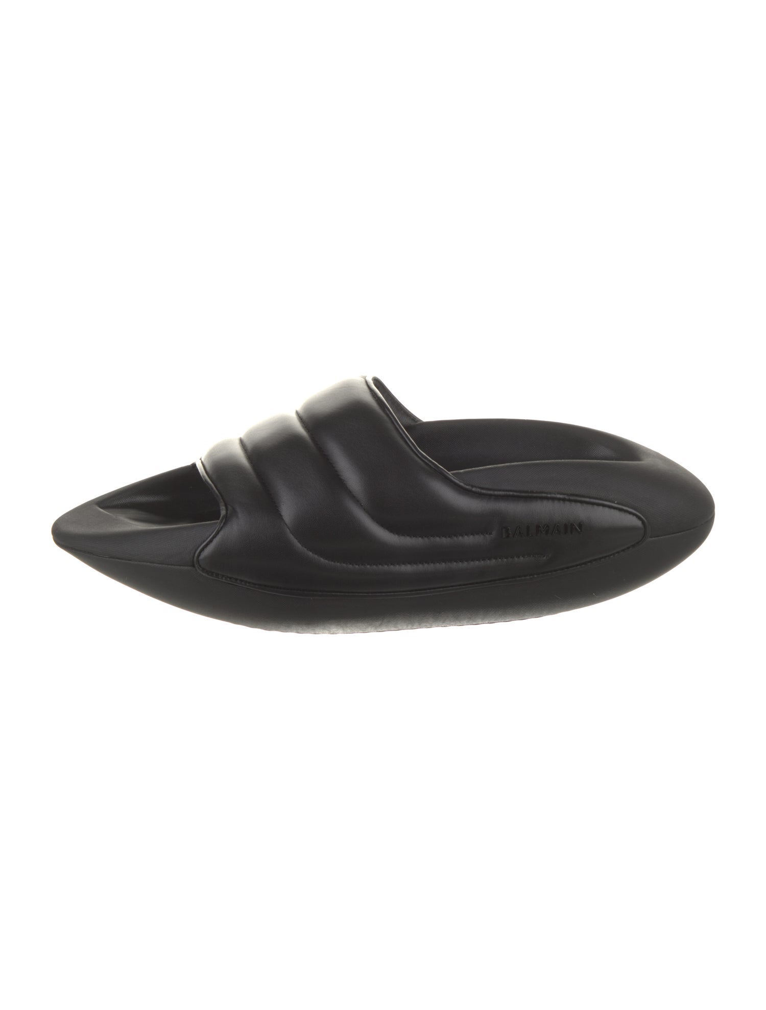 Balmain Leather Slides
