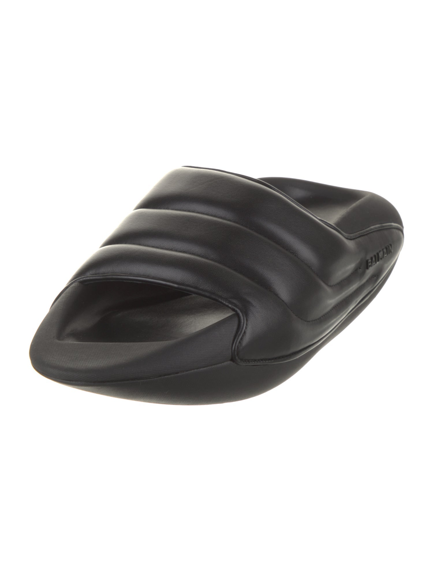 Balmain Leather Slides