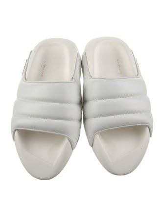 Balmain Leather Slides