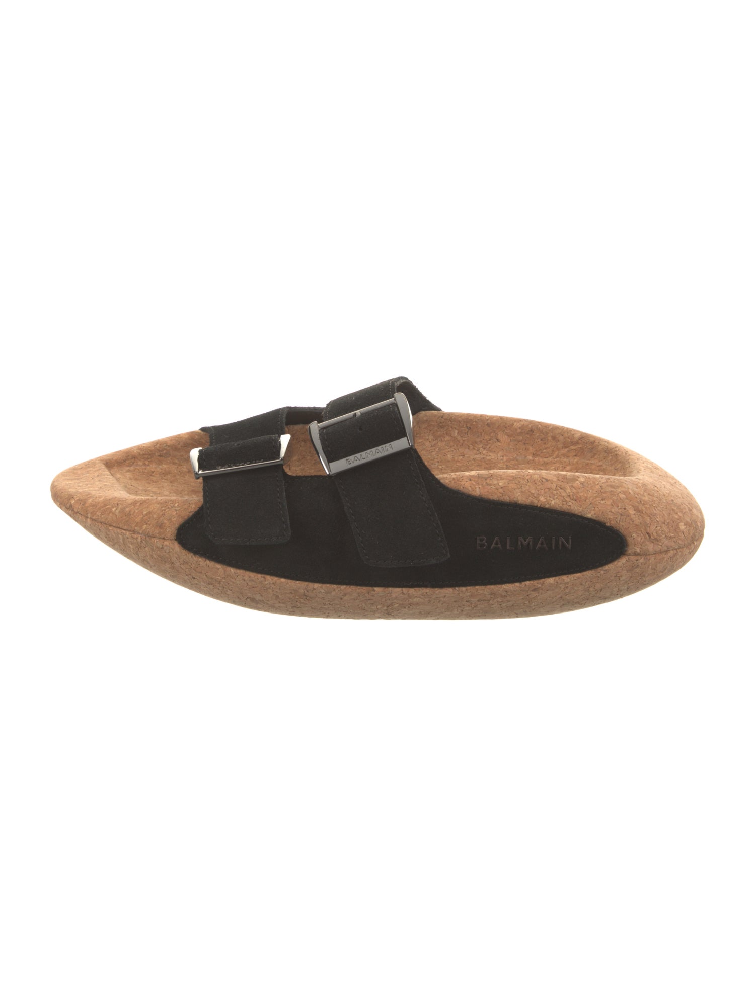 Balmain Suede Slides