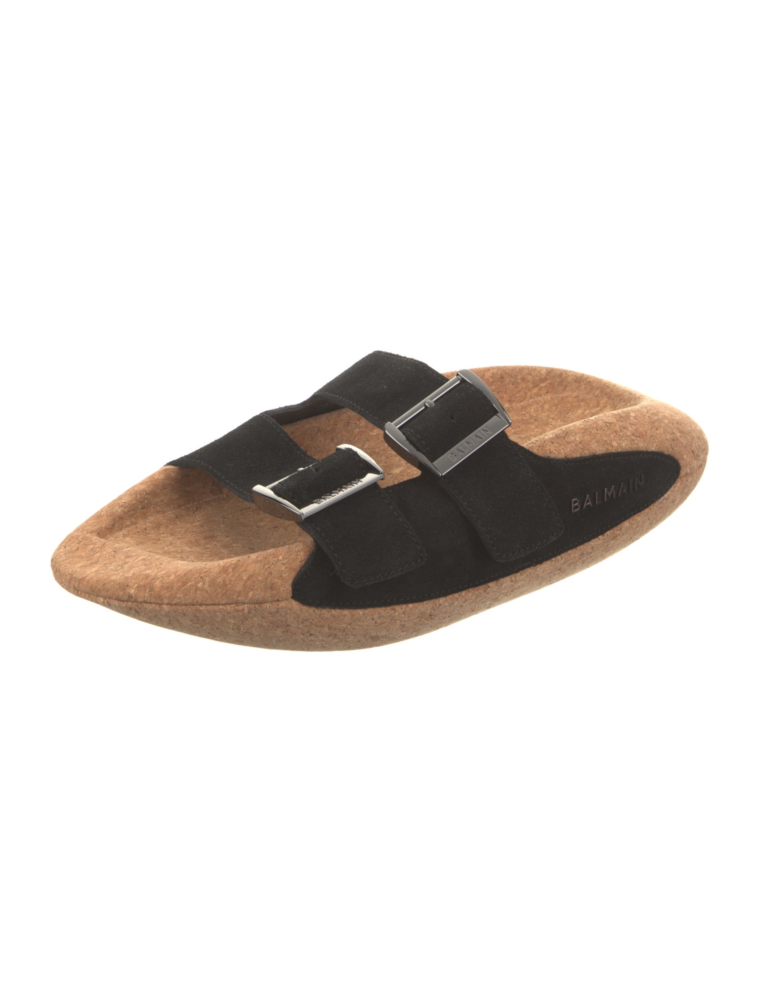 Balmain Suede Slides