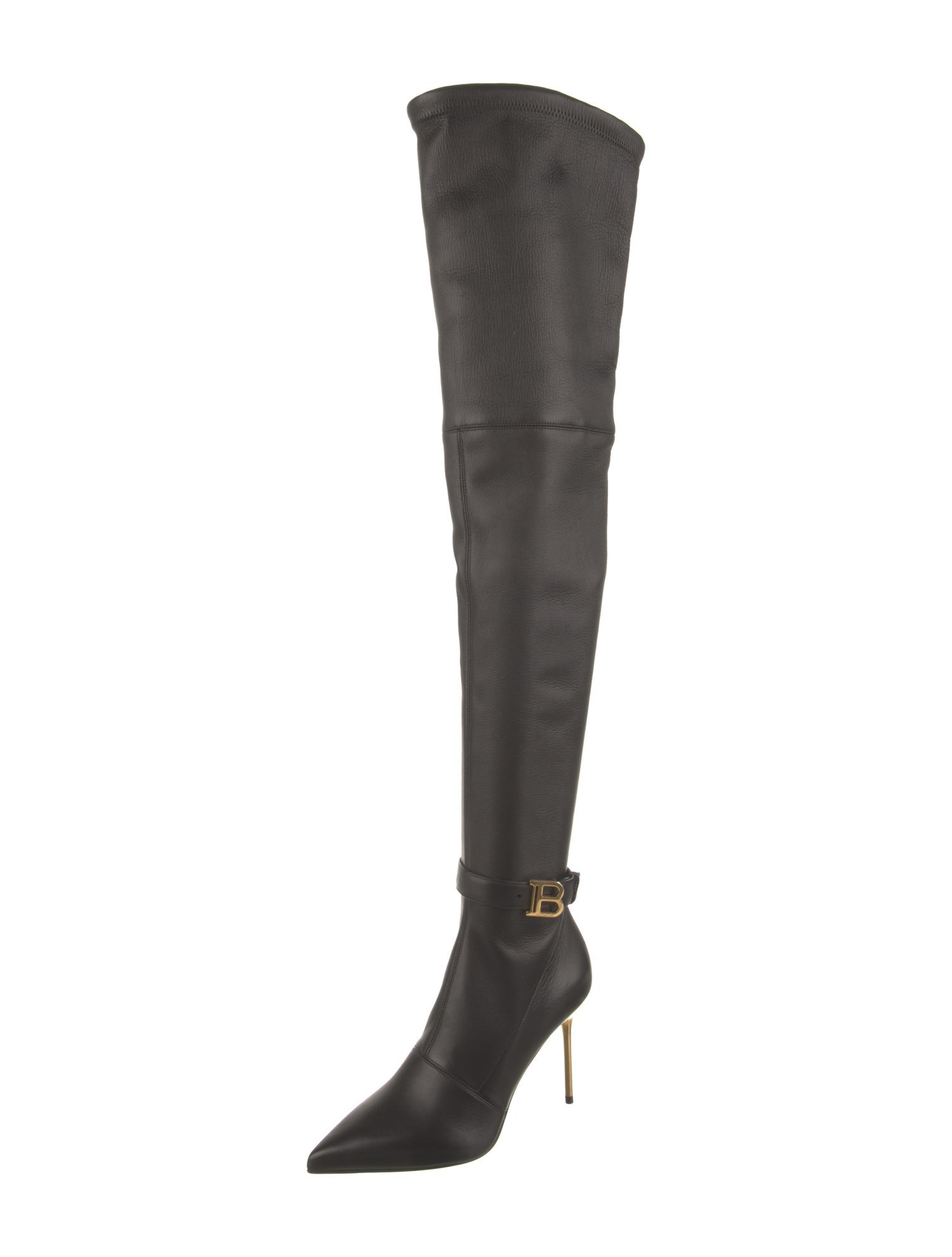 Balmain Leather Sock Boots