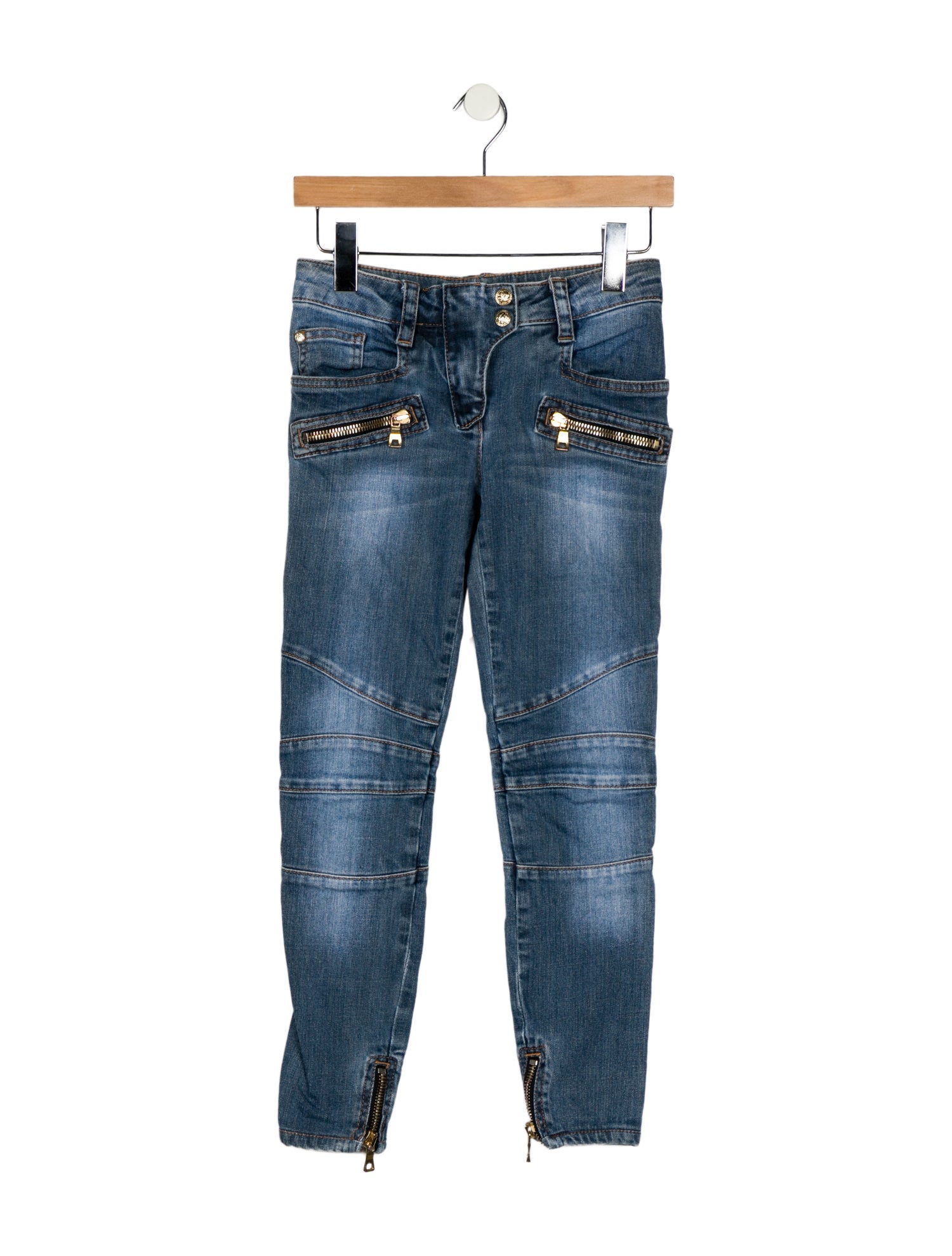 Balmain Low-Rise Skinny Leg Jeans
