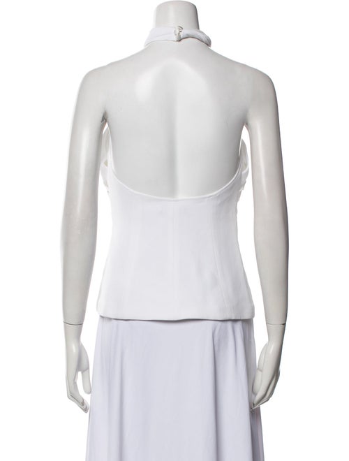 Balmain One-Shoulder Sleeveless Crop Top