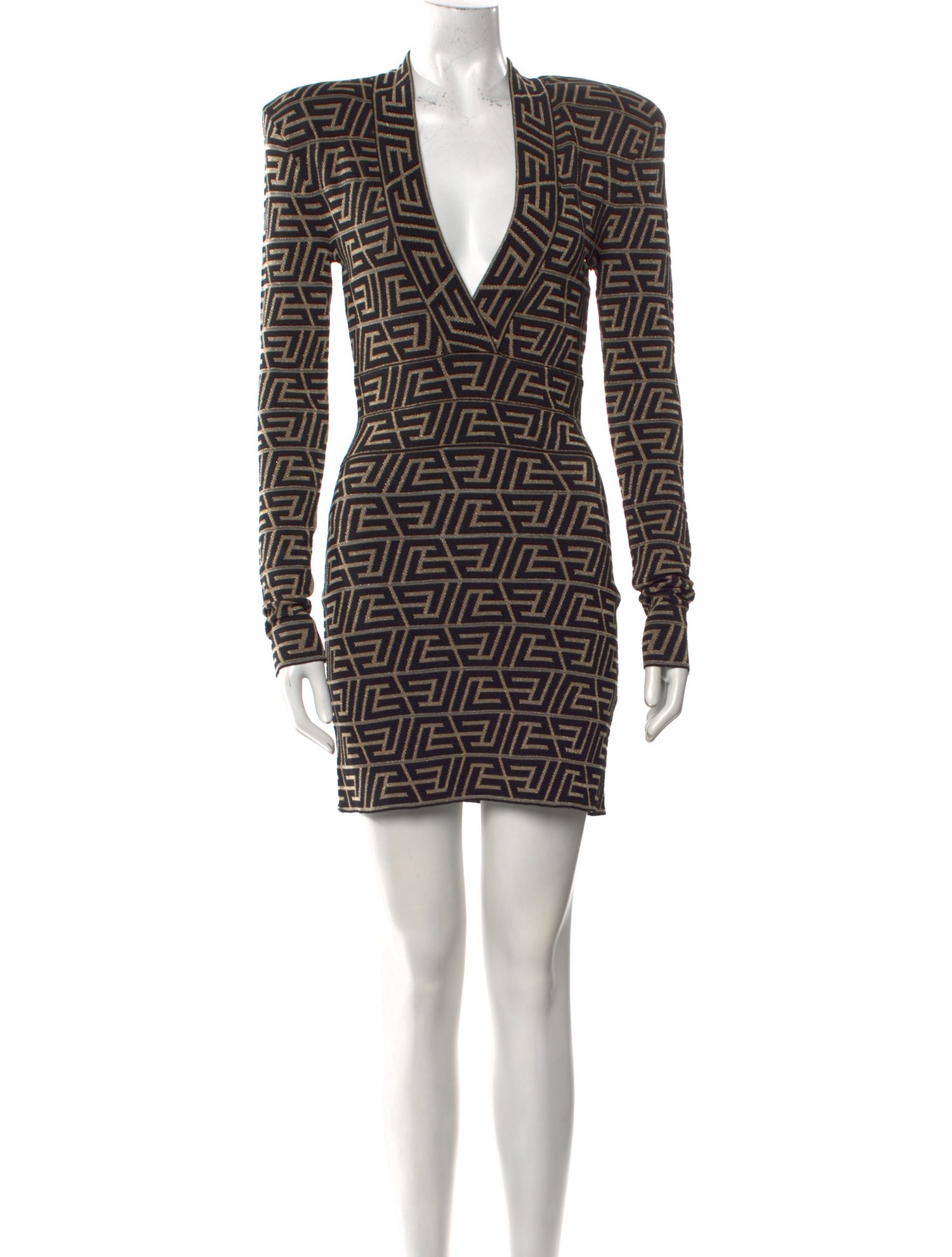 Balmain Printed Mini Dress w/ Tags