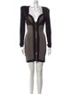 Balmain V-Neck Mini Dress