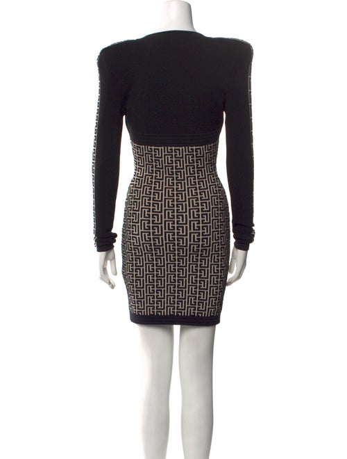 Balmain V-Neck Mini Dress