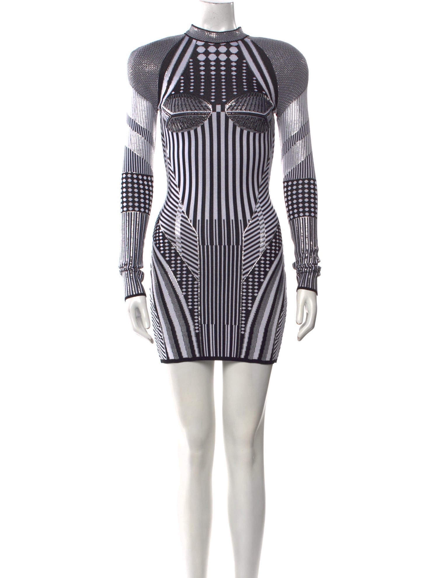 Balmain Striped Mini Dress w/ Tags