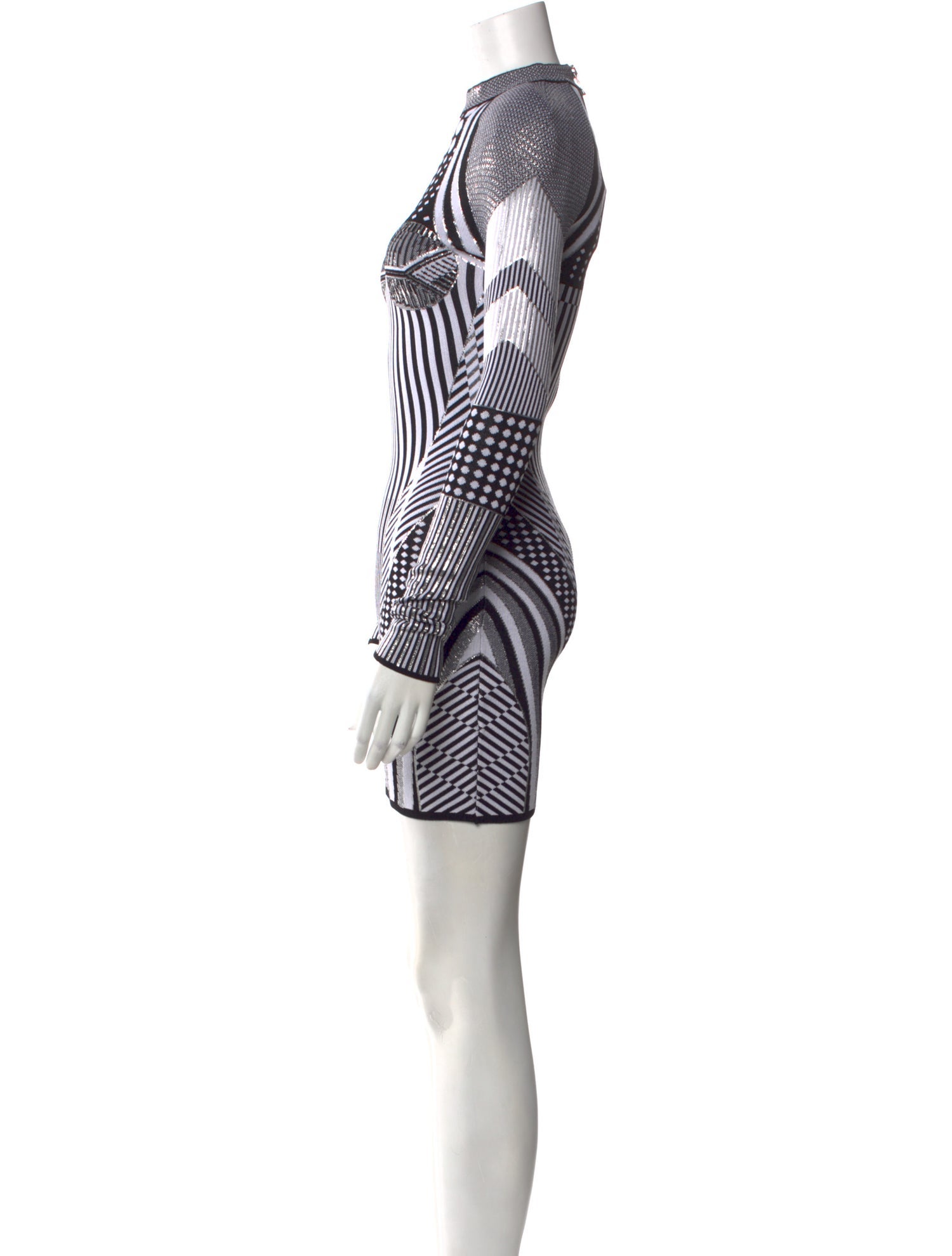 Balmain Striped Mini Dress w/ Tags