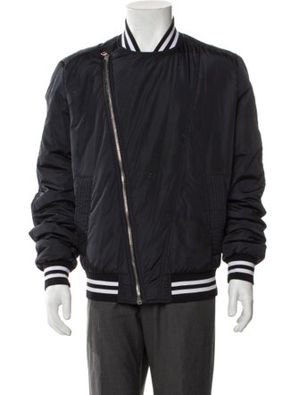 Balmain Striped Bomber Jacket