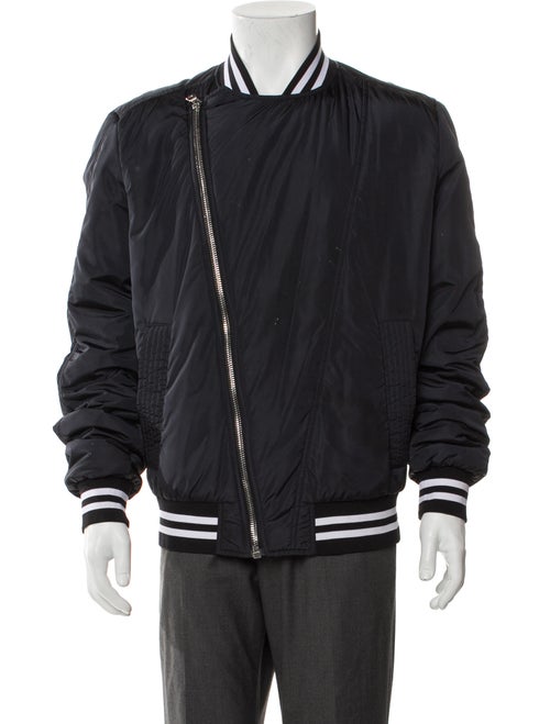 Balmain Striped Bomber Jacket