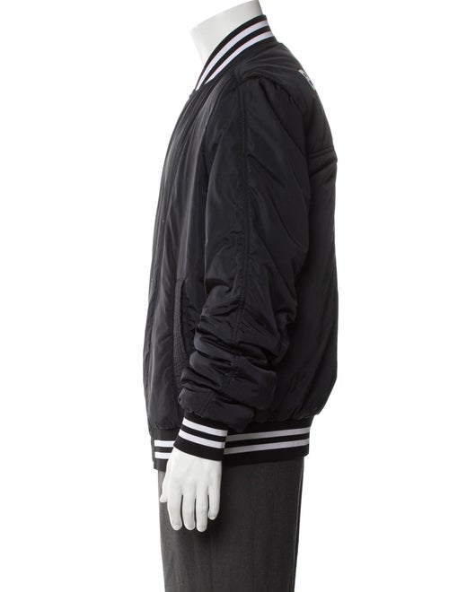Balmain Striped Bomber Jacket