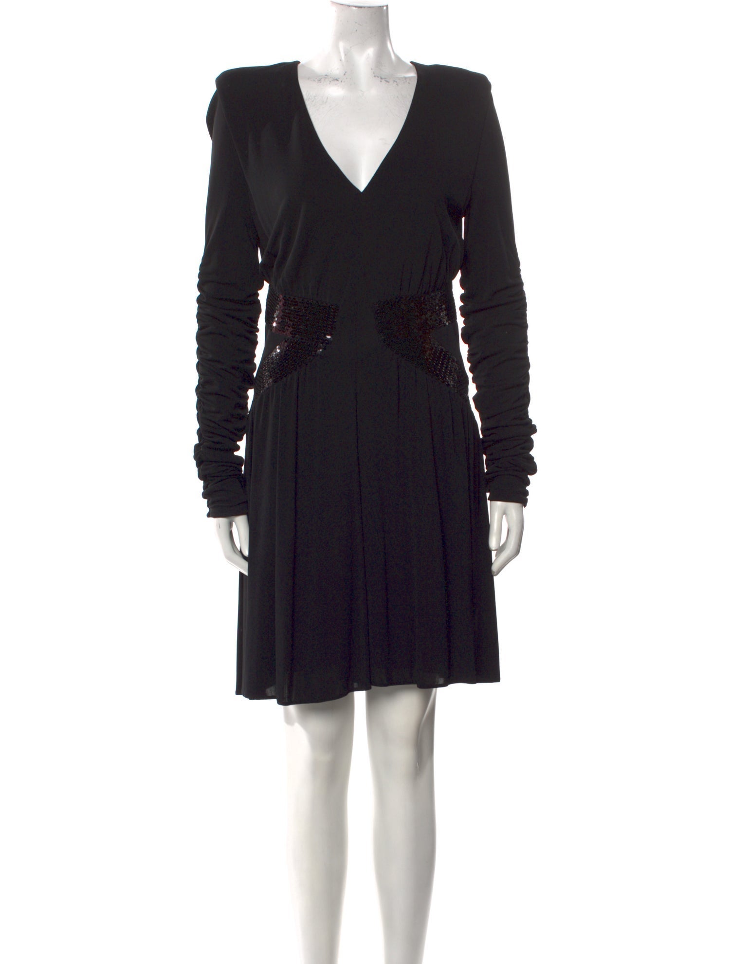 Balmain V-Neck Midi Length Dress w/ Tags