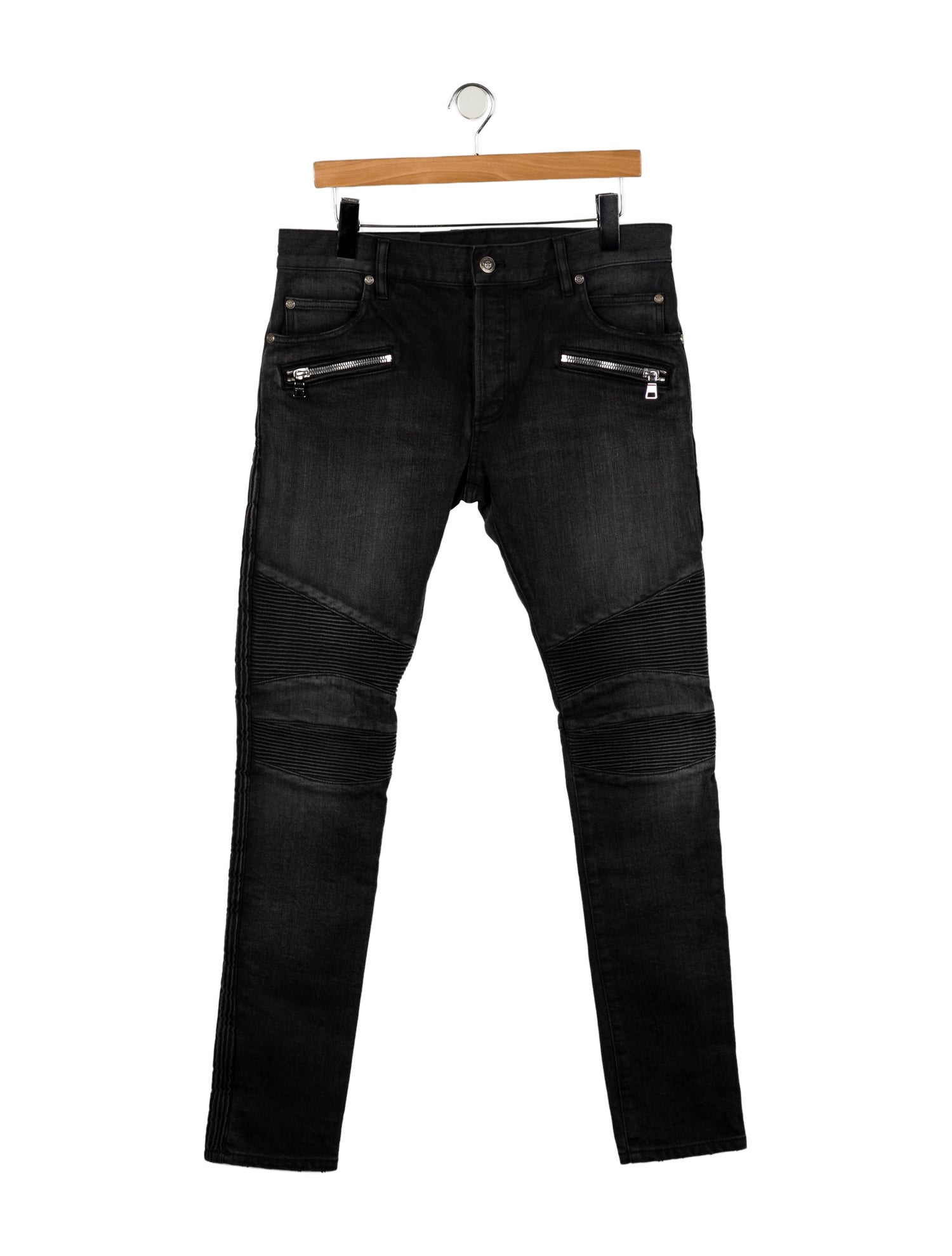 Balmain Moto Jeans w/ Tags
