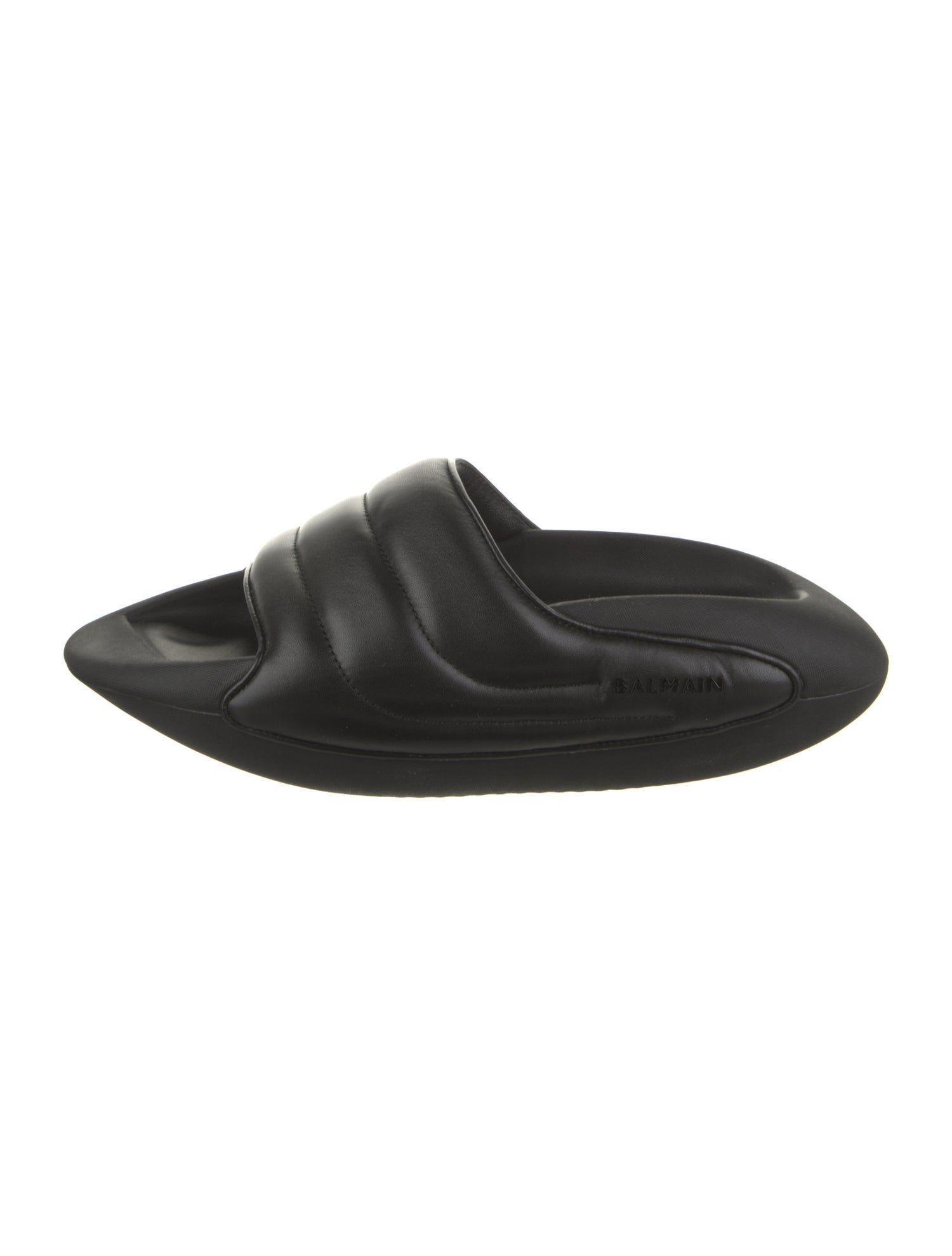 Balmain Leather Slides