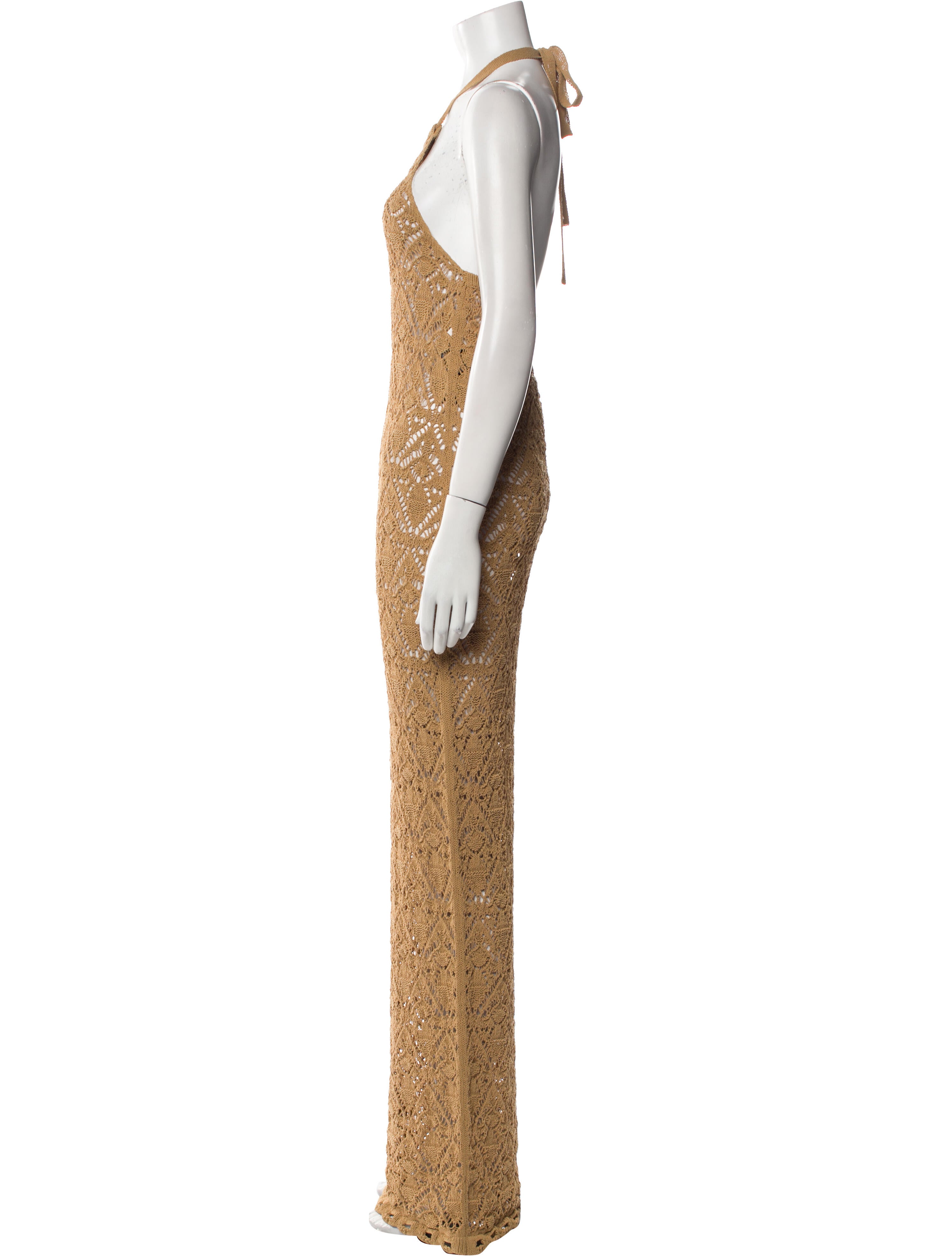 Balmain Lace Pattern Long Dress w/ Tags