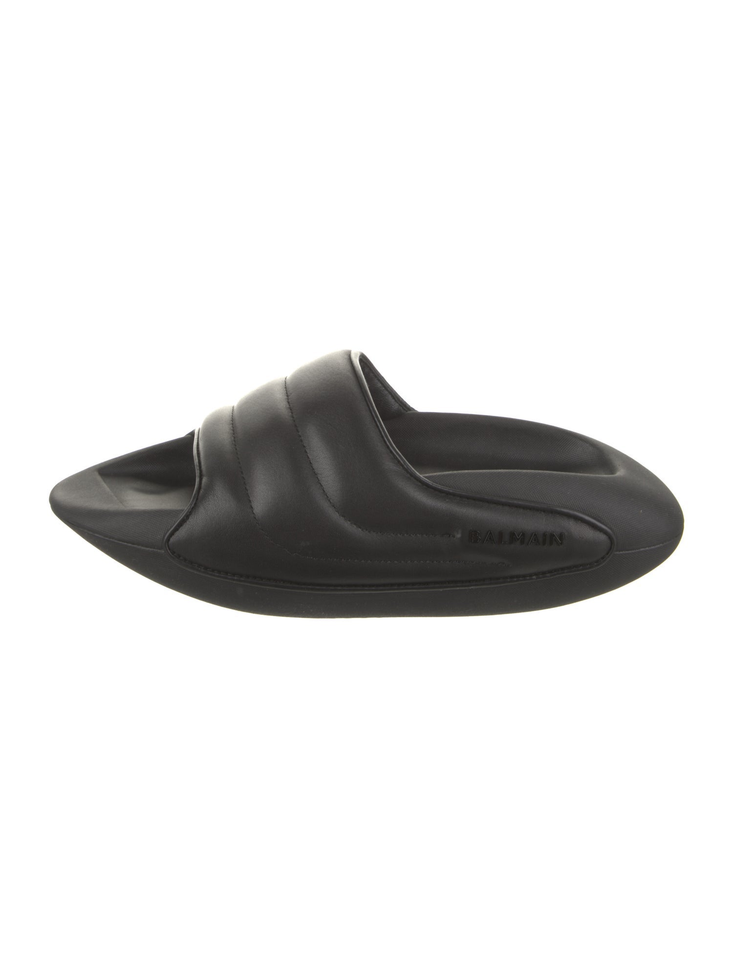 Balmain Leather Slides