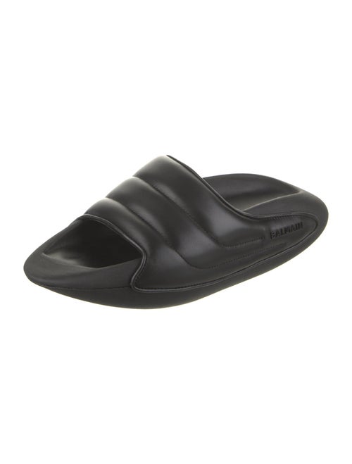 Balmain Leather Slides