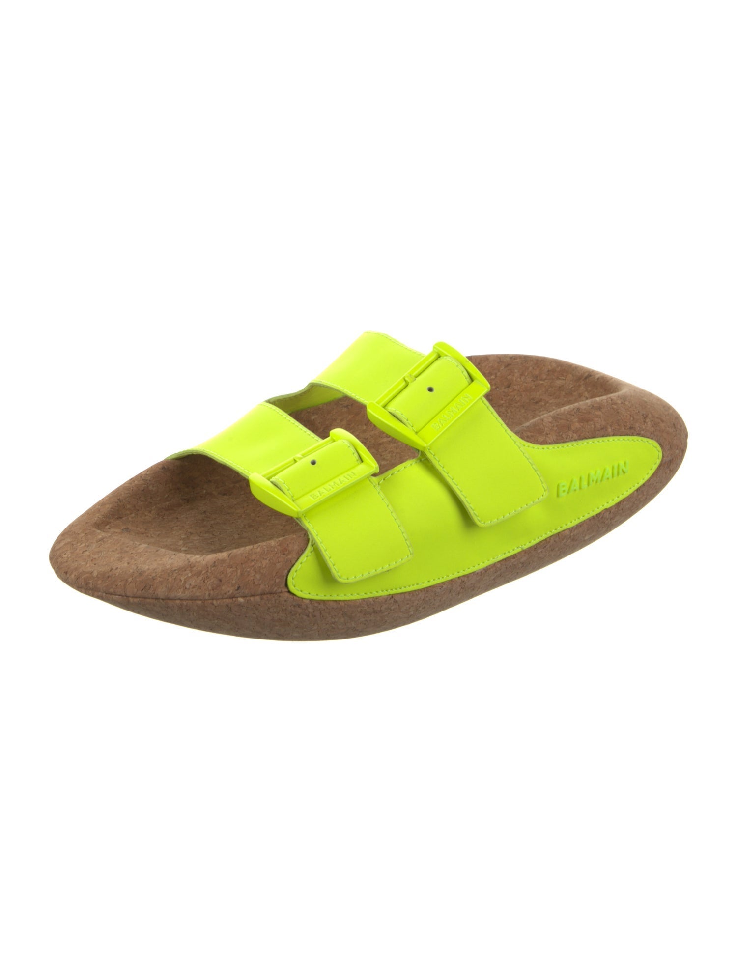 Balmain Leather Slides