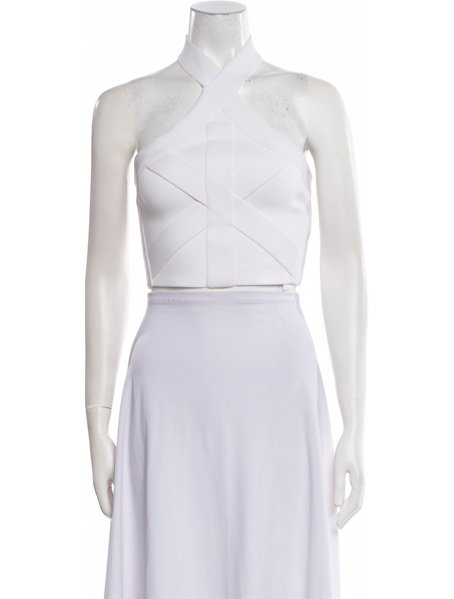 Balmain Strapless Crop Top