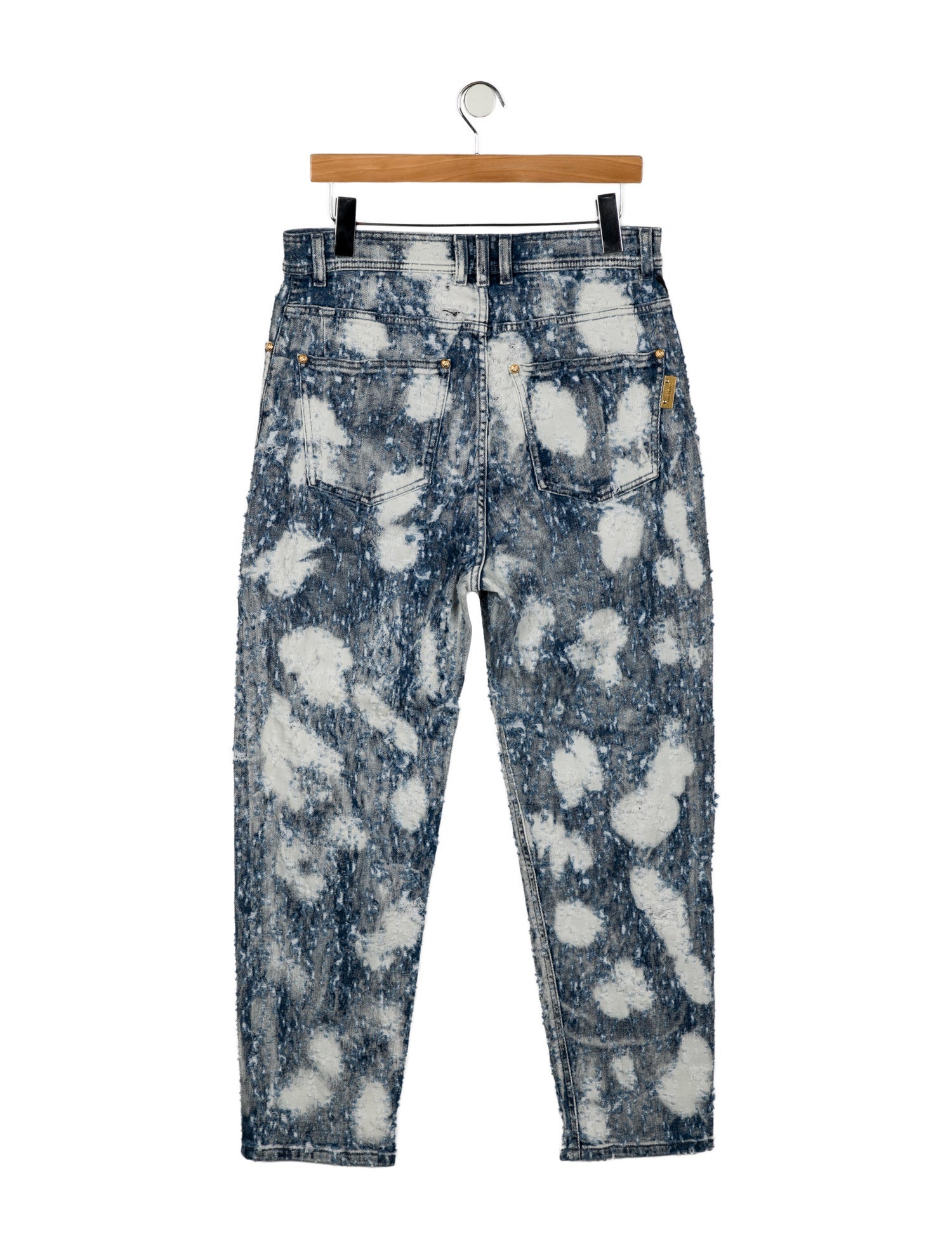 Balmain High-Rise Straight Leg Jeans w/ Tags