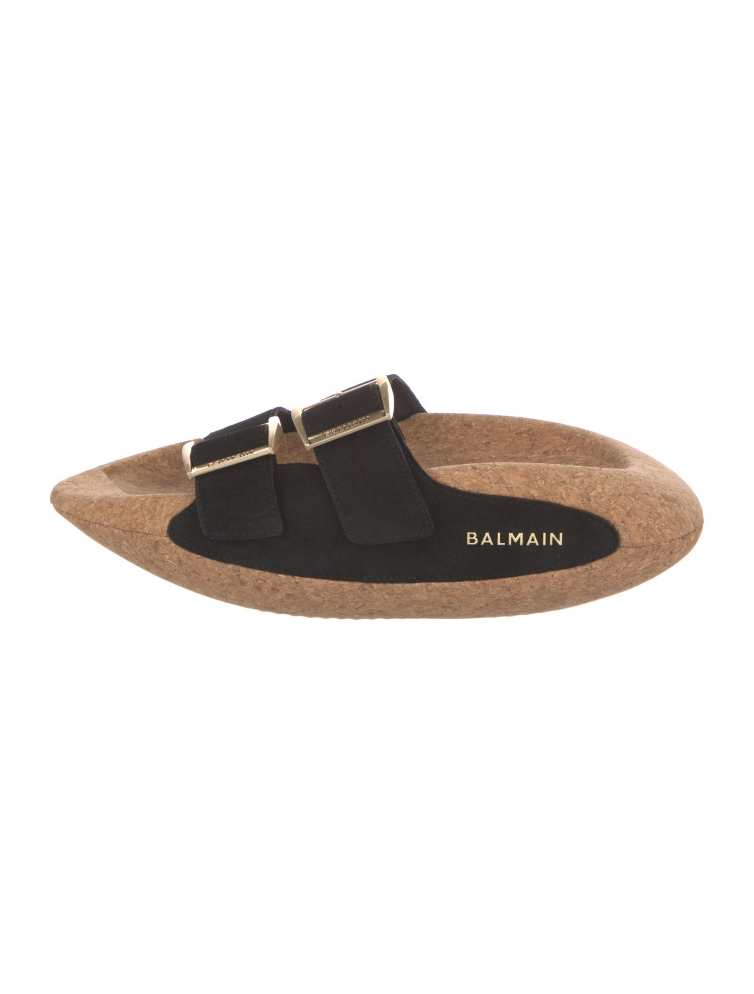 Balmain Suede Slides