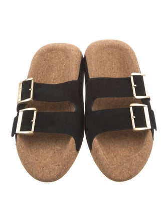 Balmain Suede Slides