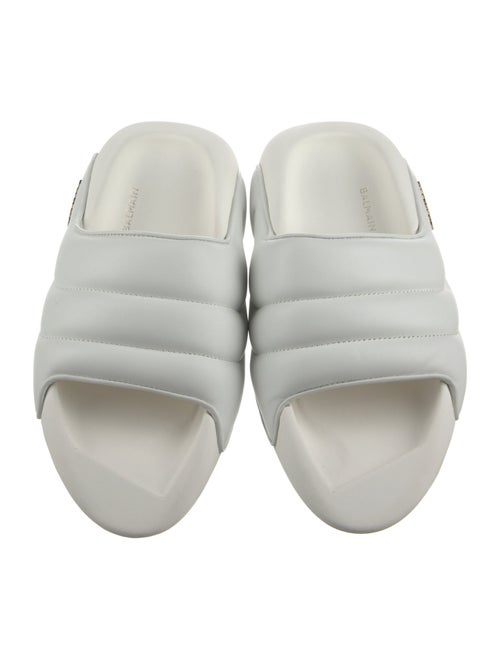 Balmain Leather Slides