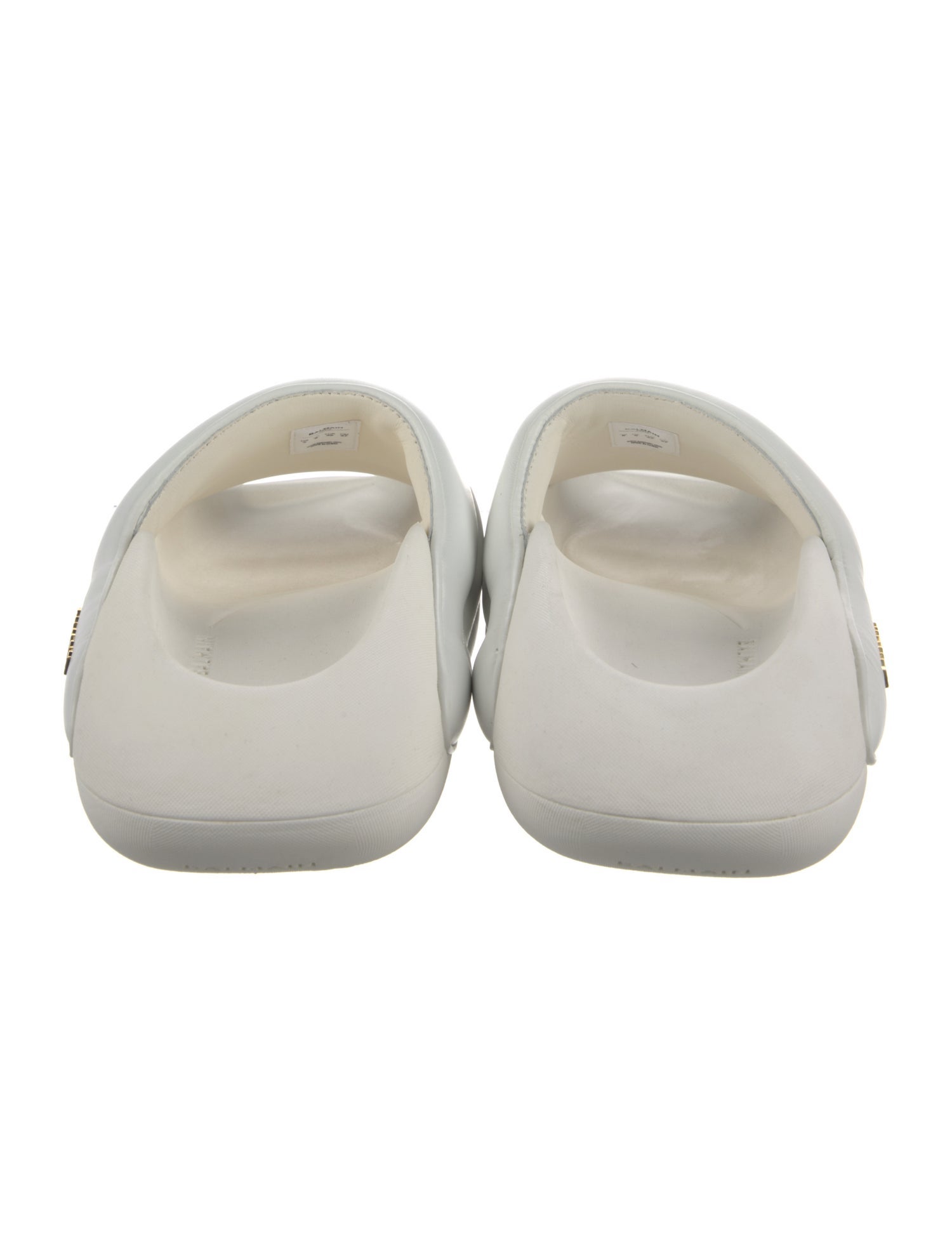 Balmain Leather Slides