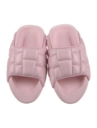 Balmain Leather Slides