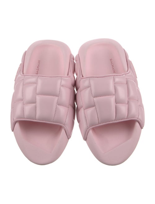 Balmain Leather Slides