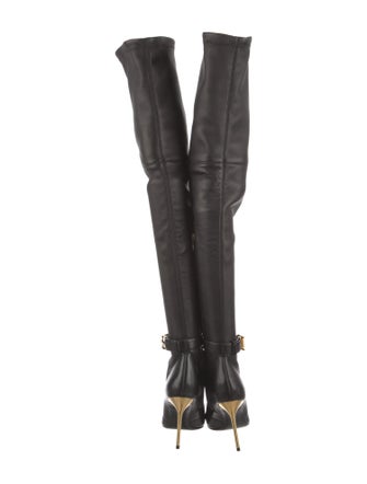 Balmain Leather Sock Boots