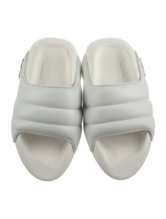 Balmain Leather Slides