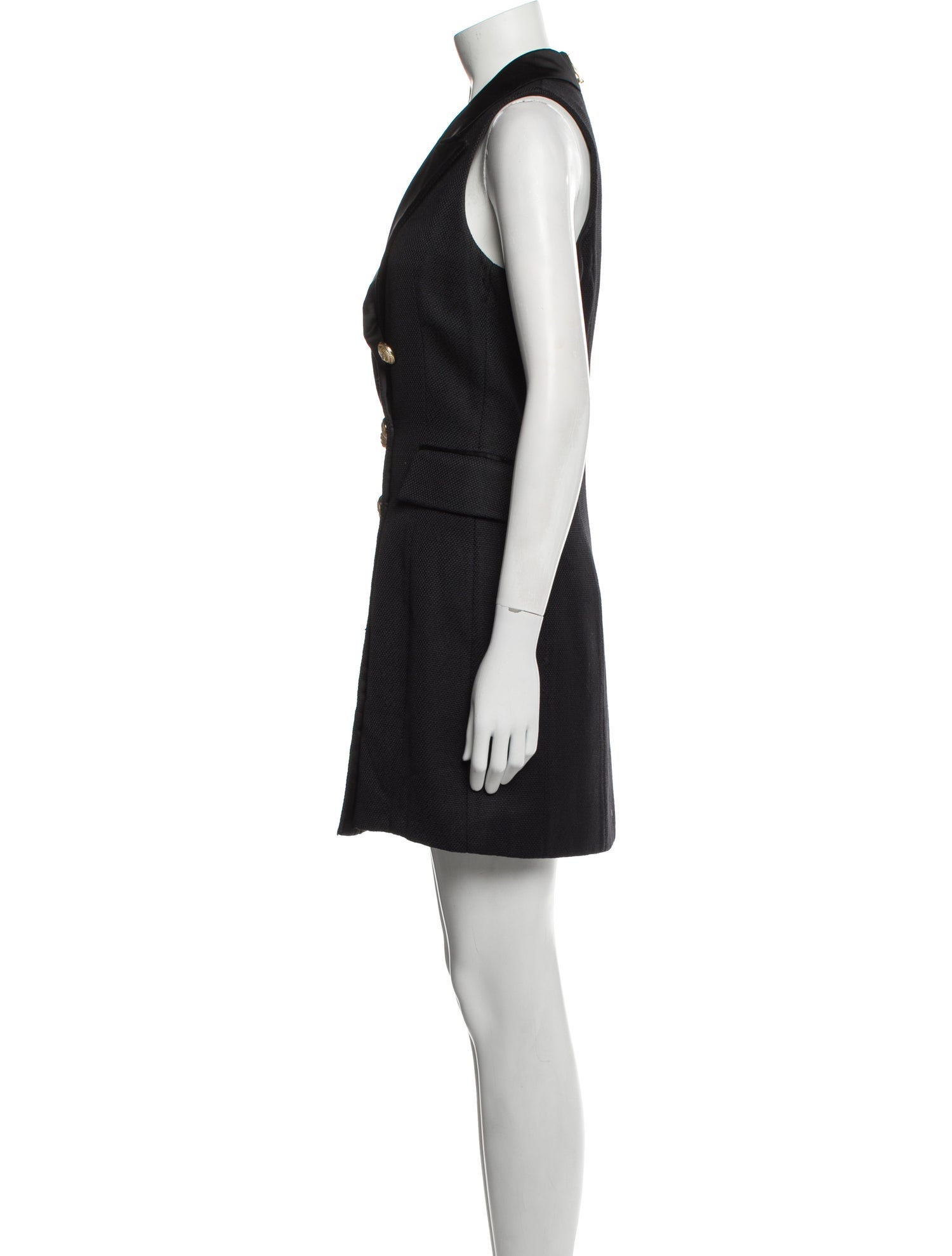 Balmain V-Neck Mini Dress