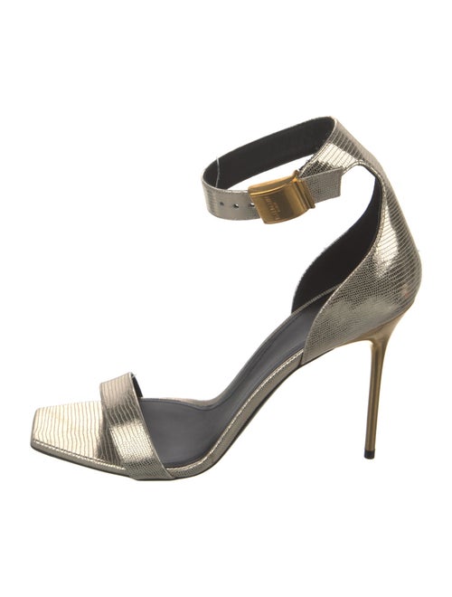 Balmain Leather Espadrilles