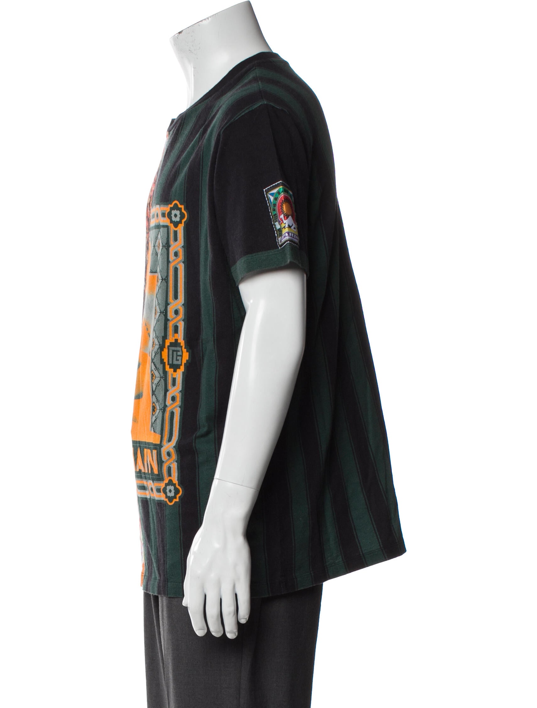 Balmain Graphic Print Crew Neck T-Shirt