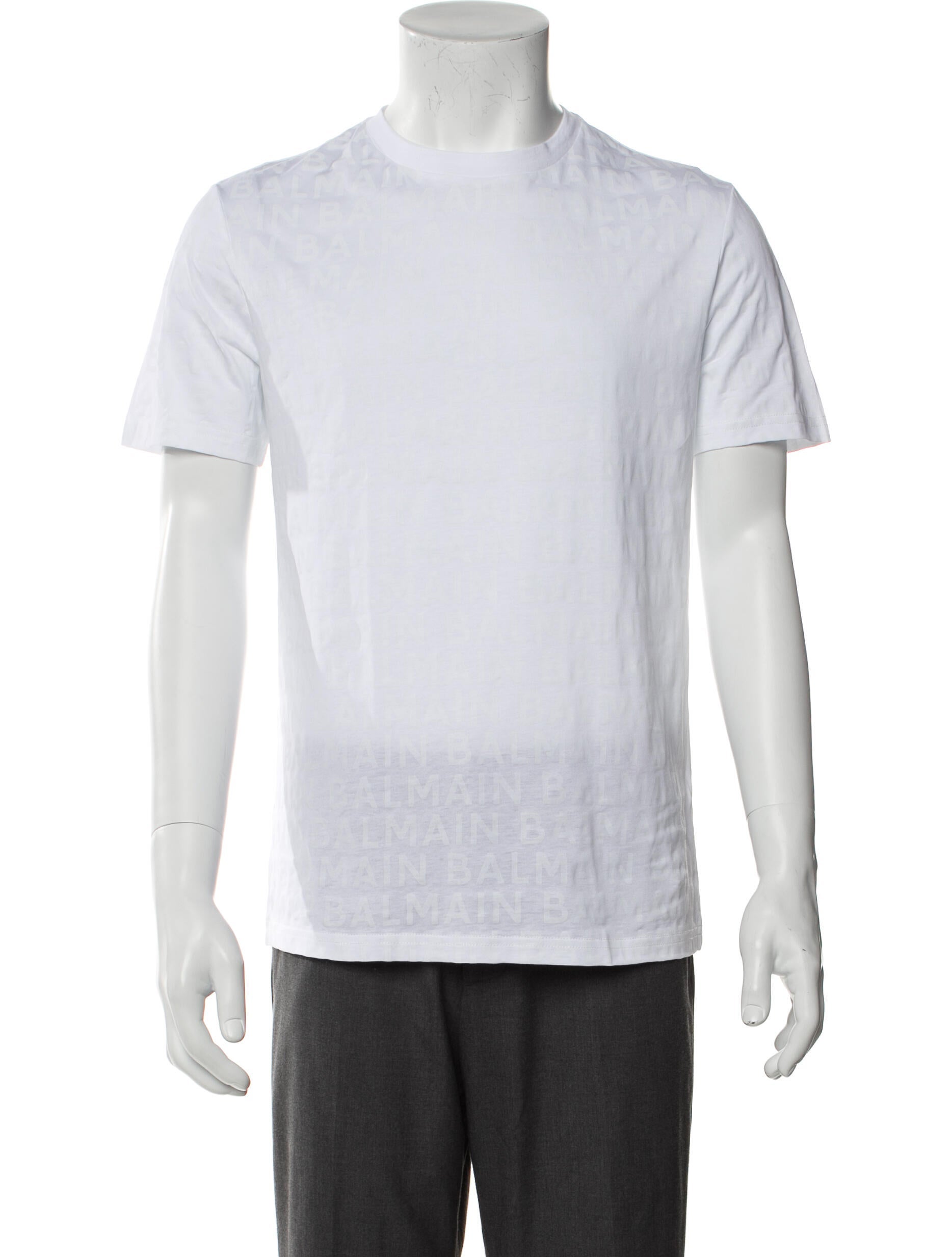 Balmain Crew Neck Short Sleeve T-Shirt w/ Tags