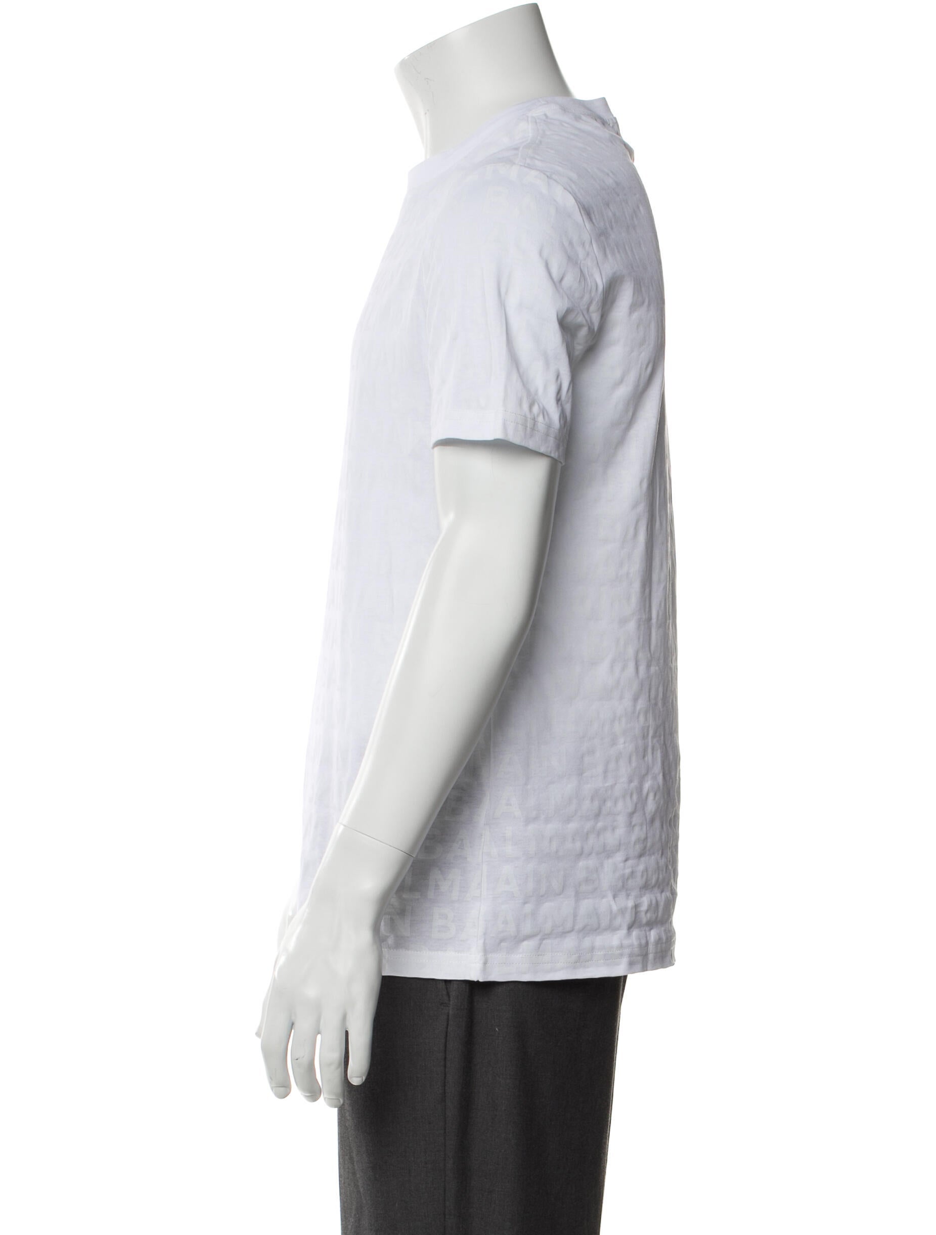 Balmain Crew Neck Short Sleeve T-Shirt w/ Tags