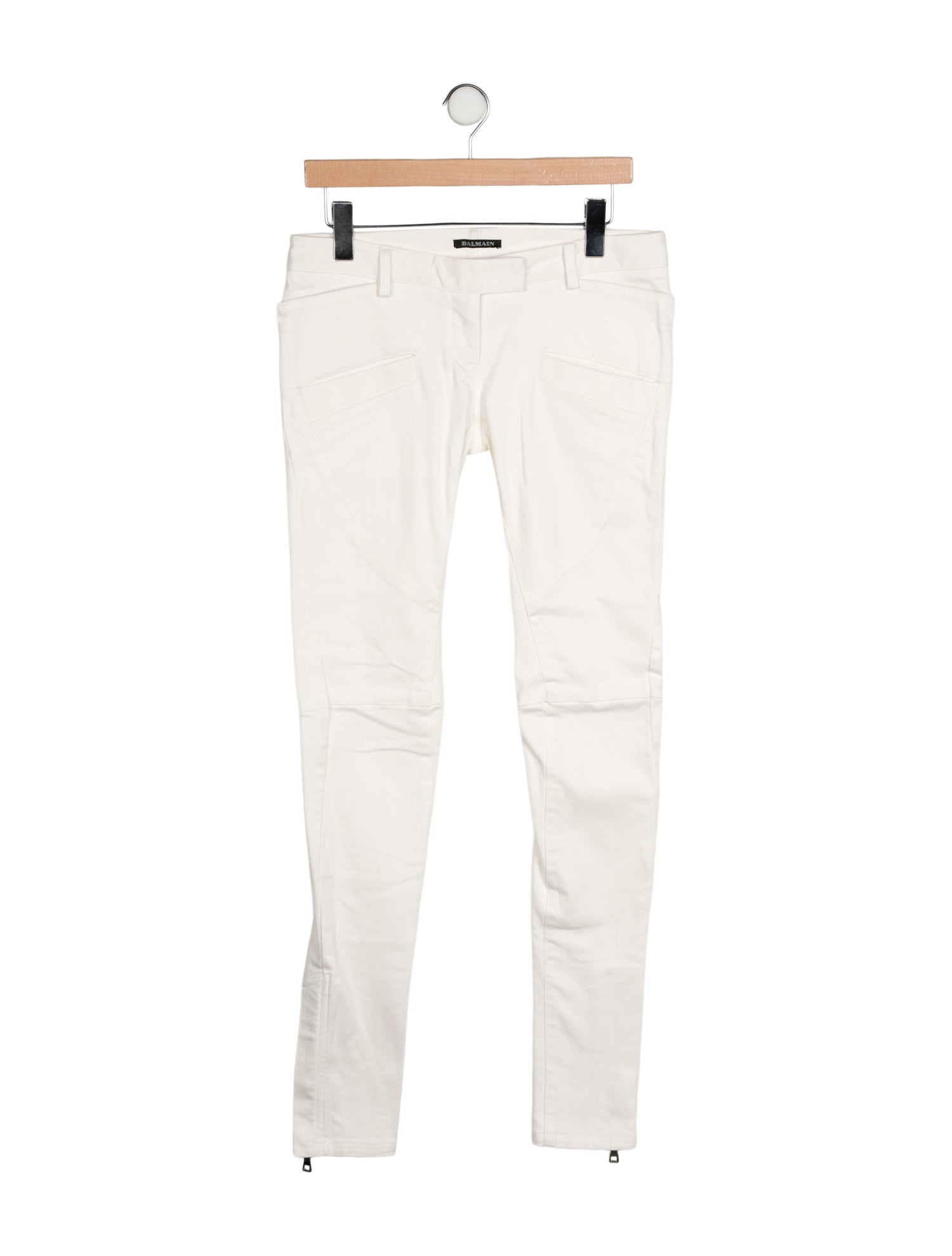 Balmain Low-Rise Skinny Leg Jeans