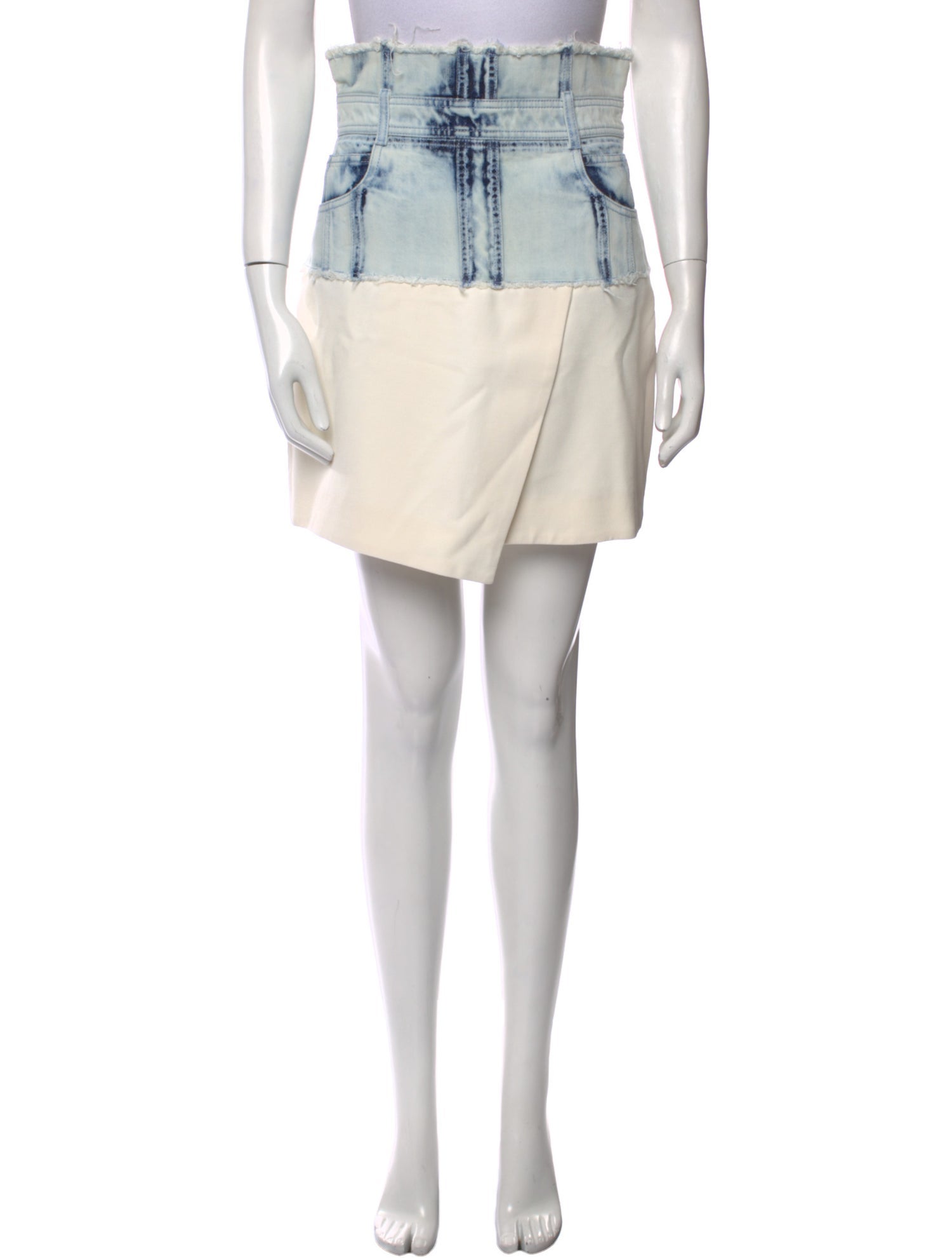 Balmain Wool Mini Skirt