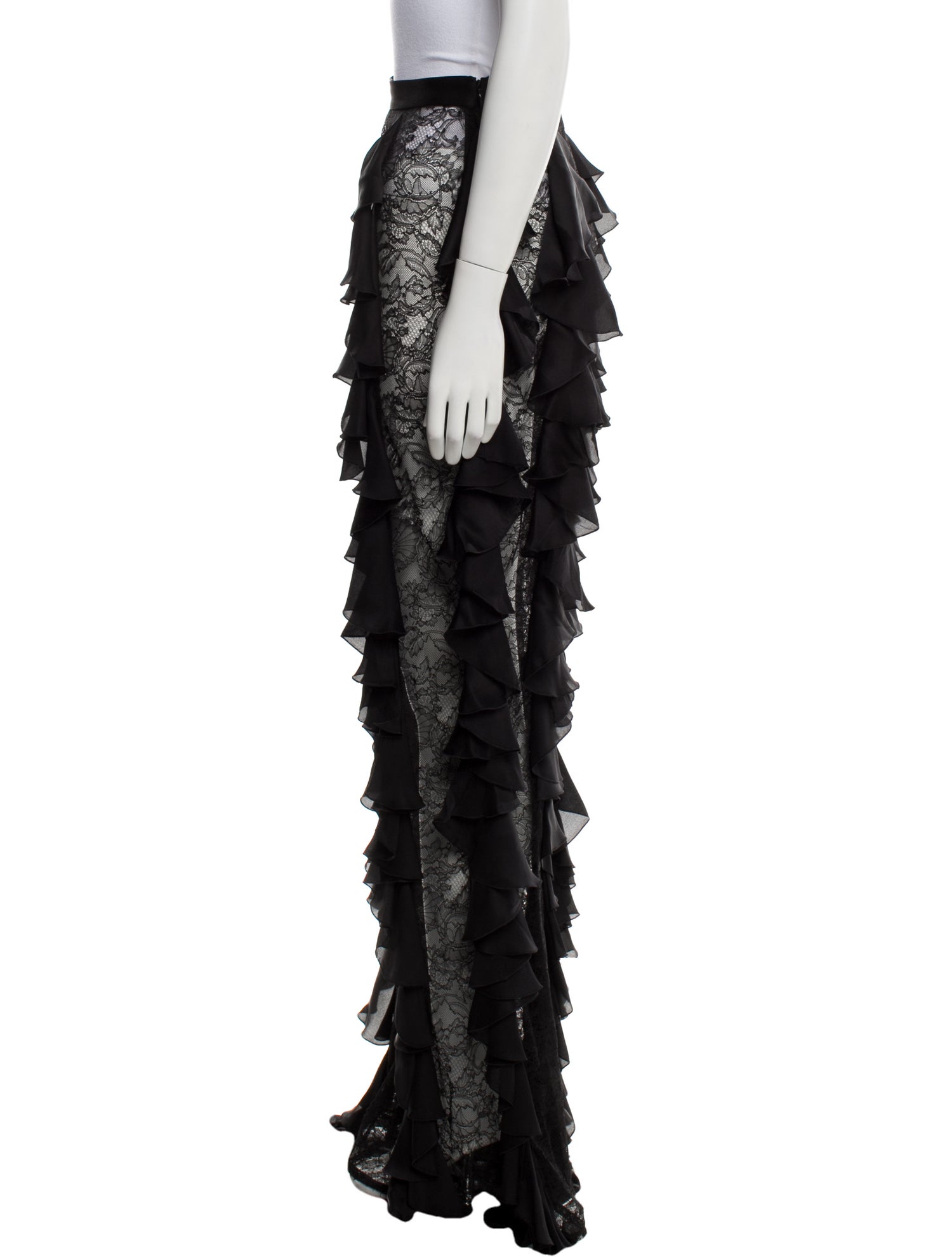 Balmain Printed Wide Leg Pants