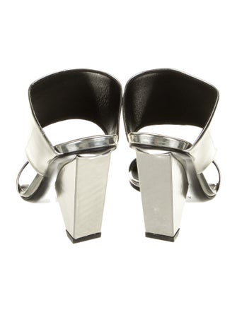 Balmain Patent Leather Slingback Sandals