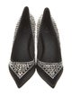 Balmain Satin Crystal Embellishments Pumps