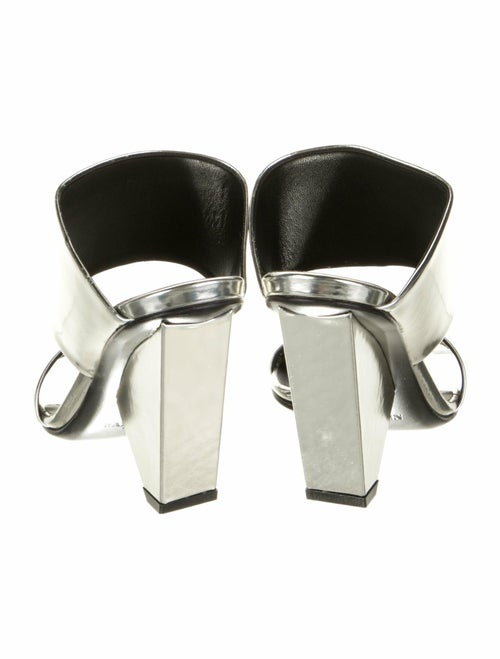 Balmain Patent Leather Slides