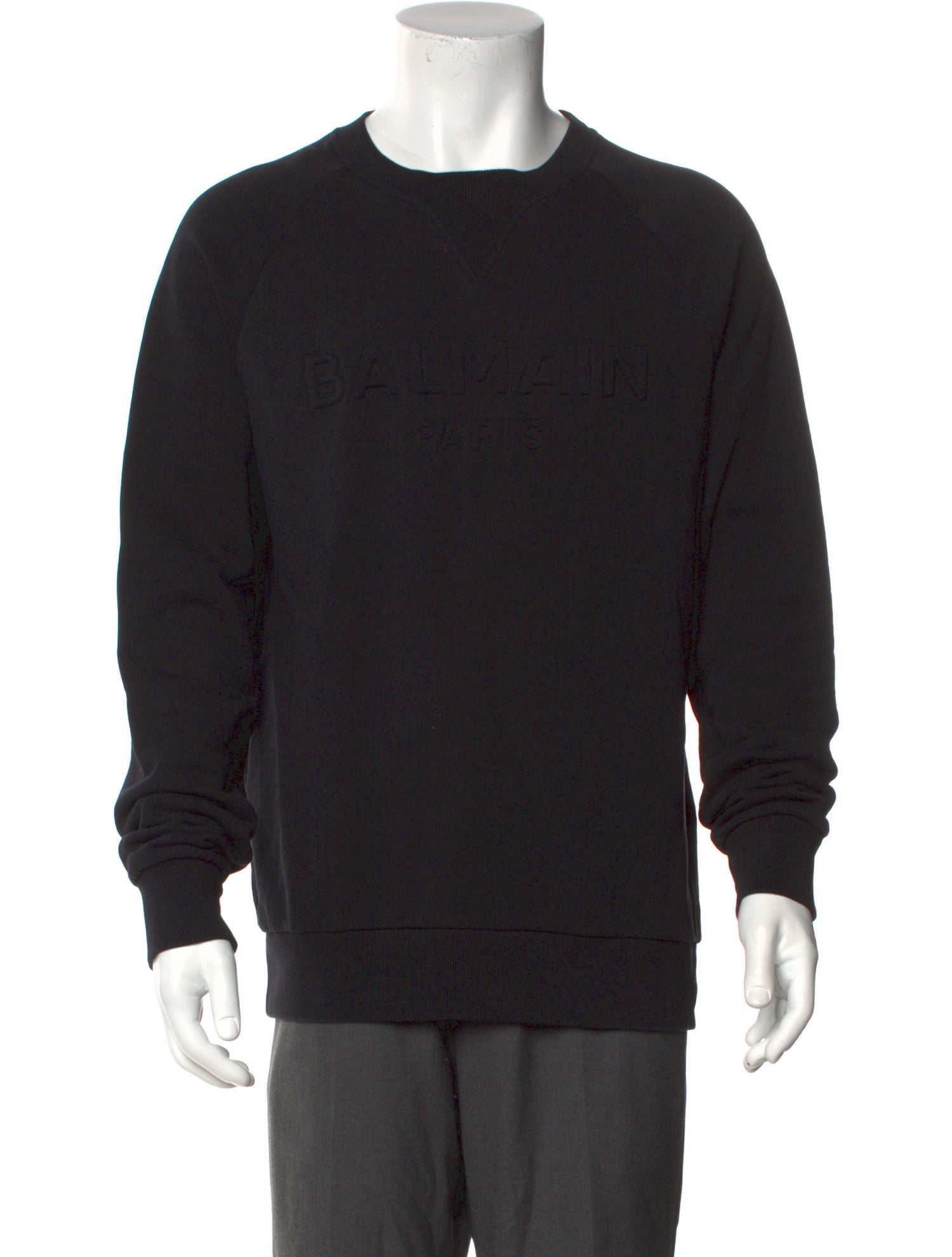Balmain Crew Neck Long Sleeve Sweatshirt