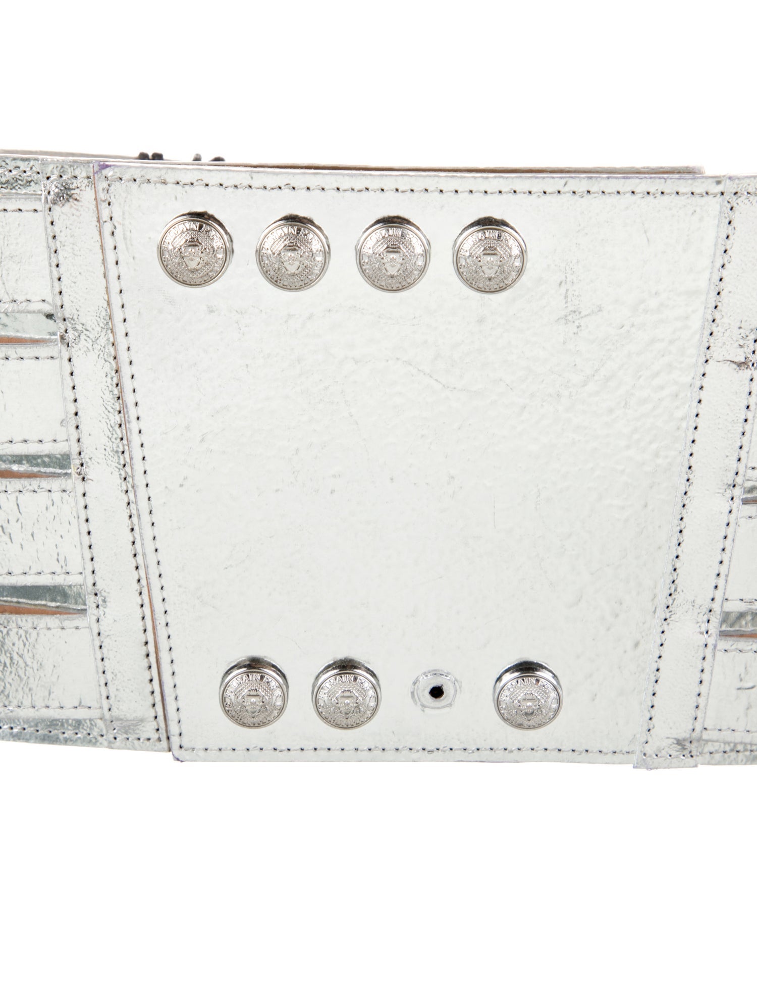 Balmain Wide Patent Leather Waist Belt