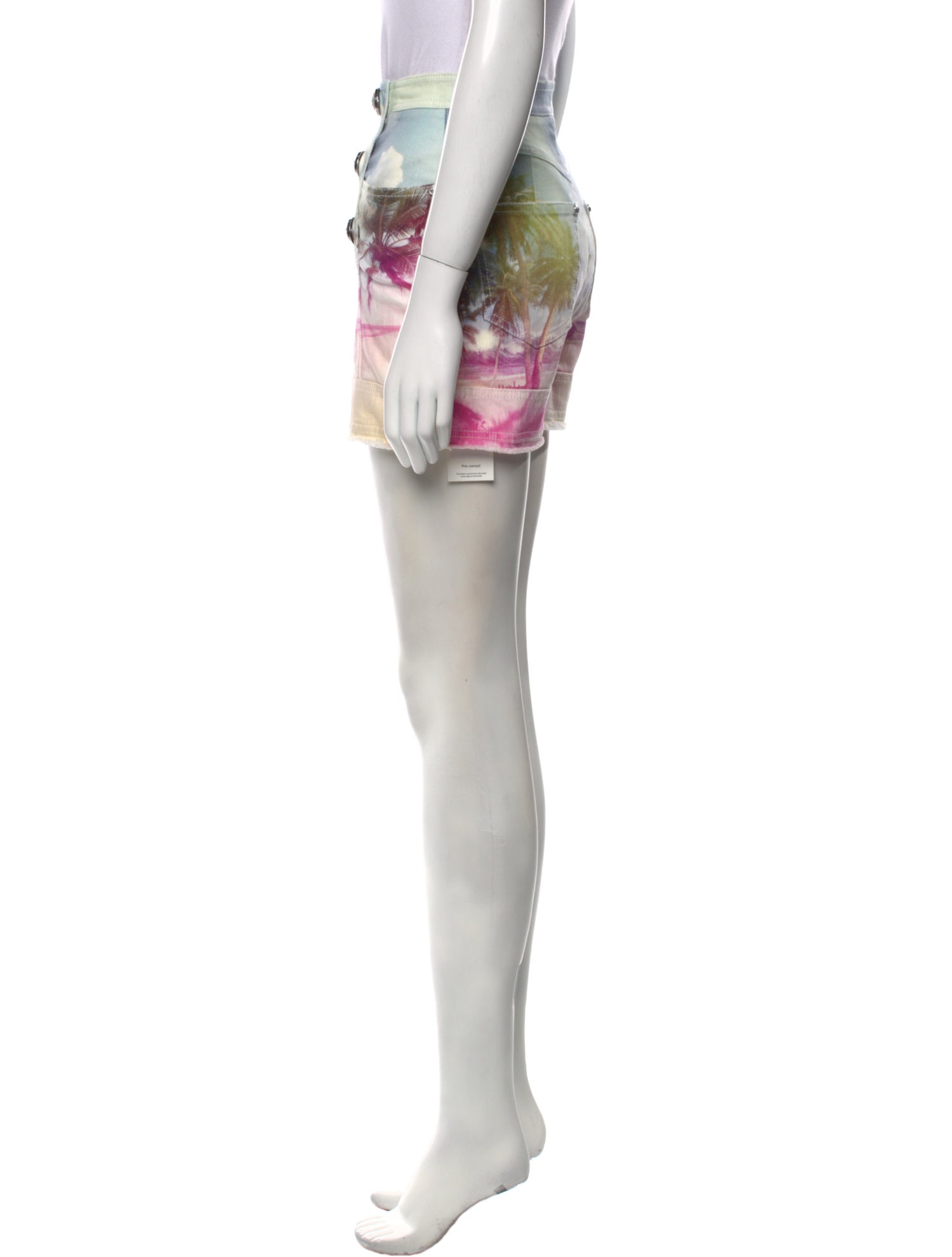 Balmain Printed Mini Shorts